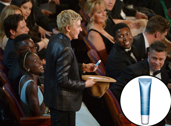 Lupita Nyong'o, Ellen DeGeneres, Oscars, Clarins Lip Balm Lupita Nyong'o, Ellen DeGeneres, Oscars, Clarins Lip Balm